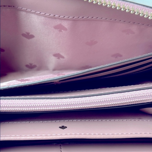 EUC Kate Spade Dusty Rose Zip-Around long Wallet - Picture 10 of 13